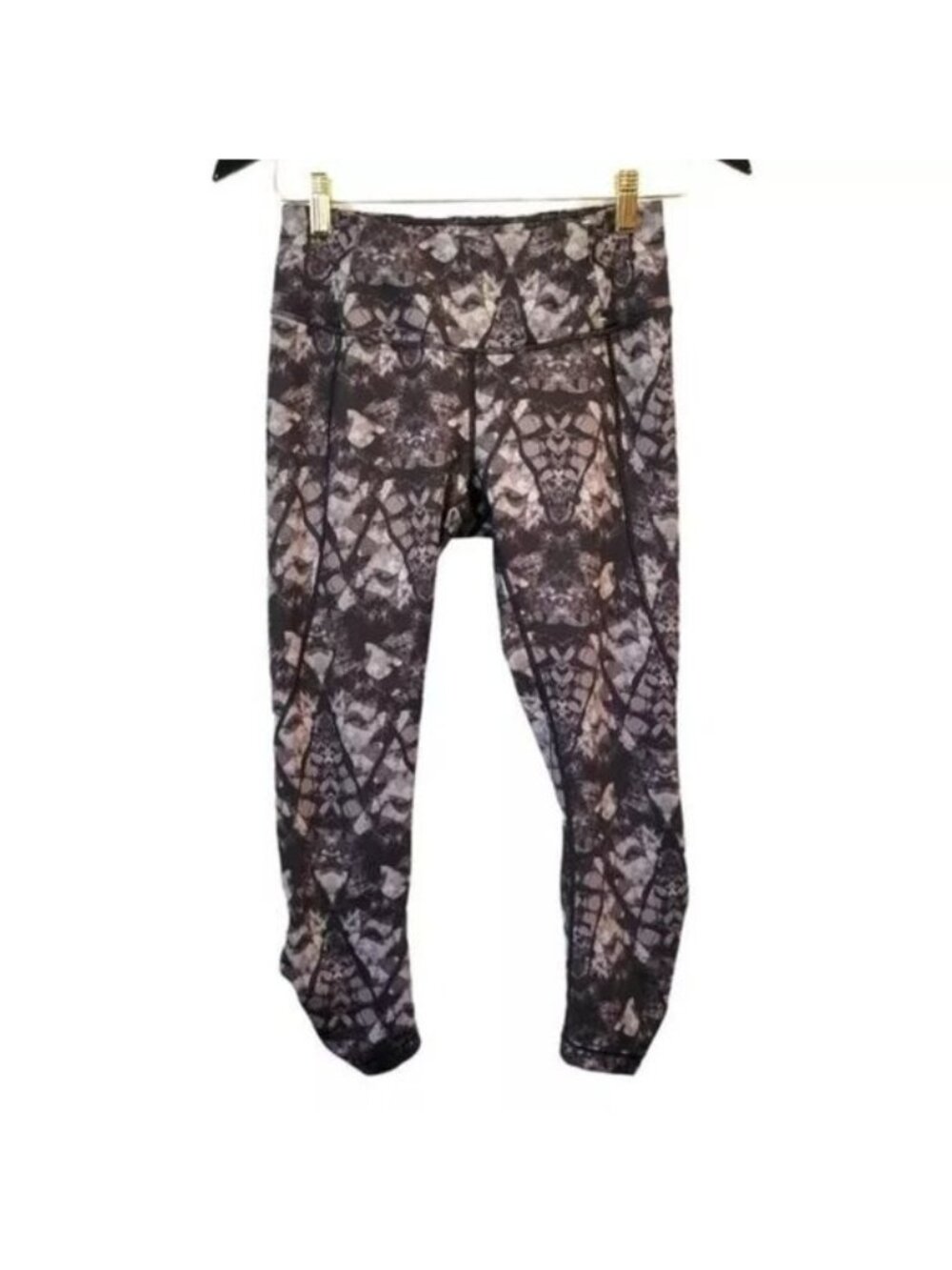 Calia | Printed Athletic Cropped Active Leggings Gray